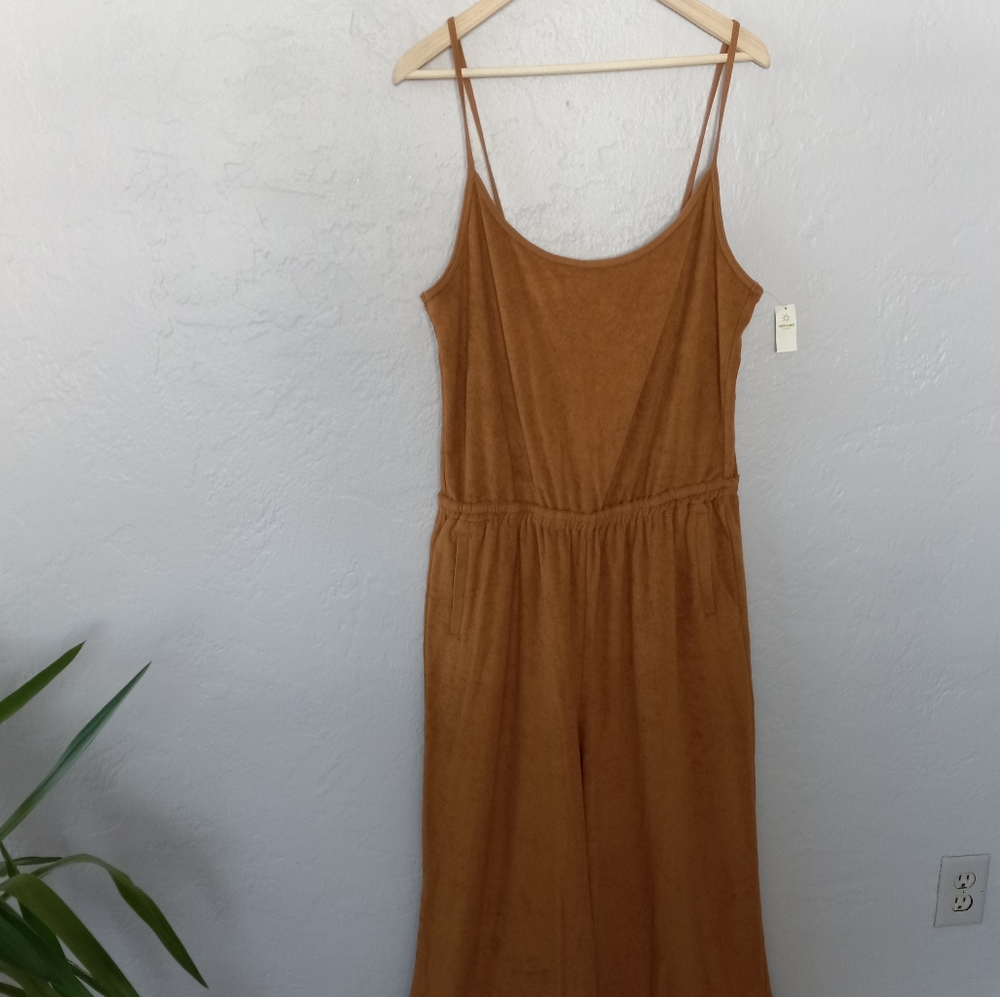 Aerie Mustard Terry Jumpsuit - Picture 5 of 14